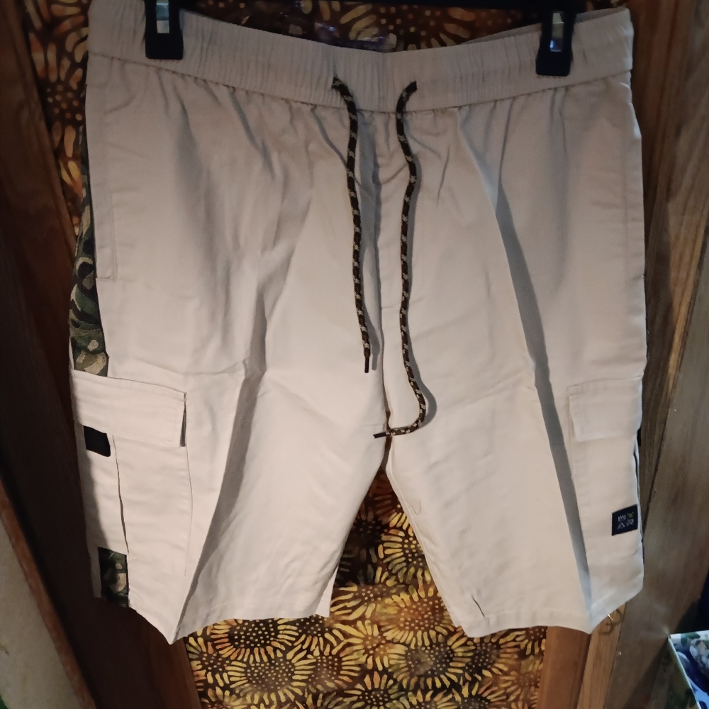 100%Cotton Mens Camo Cargo Shorts Size M